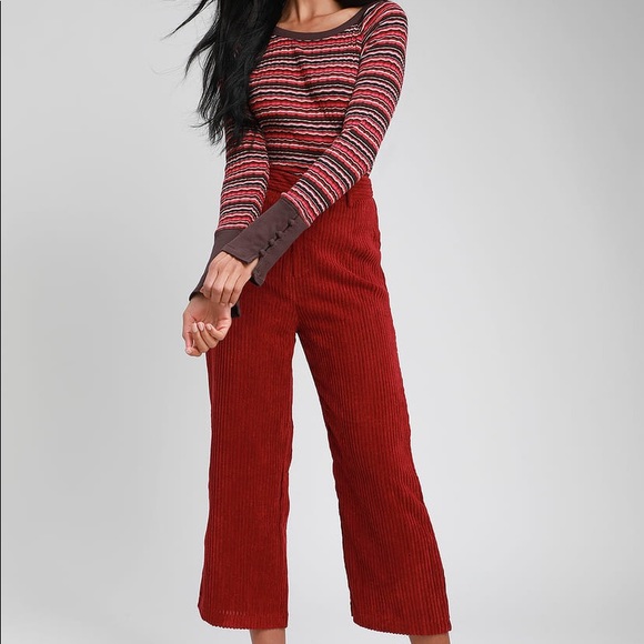 FREE PEOPLE retro stripe lettuce sweater - Picture 3 of 8